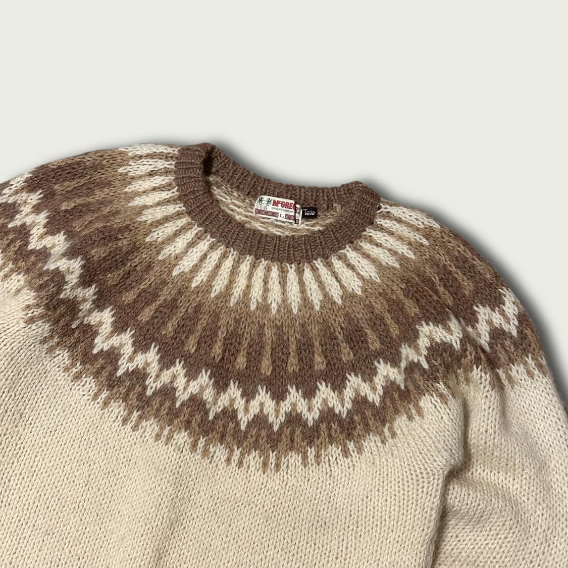 00's 맥그리거 노르딕 울 니트 상품이미지1