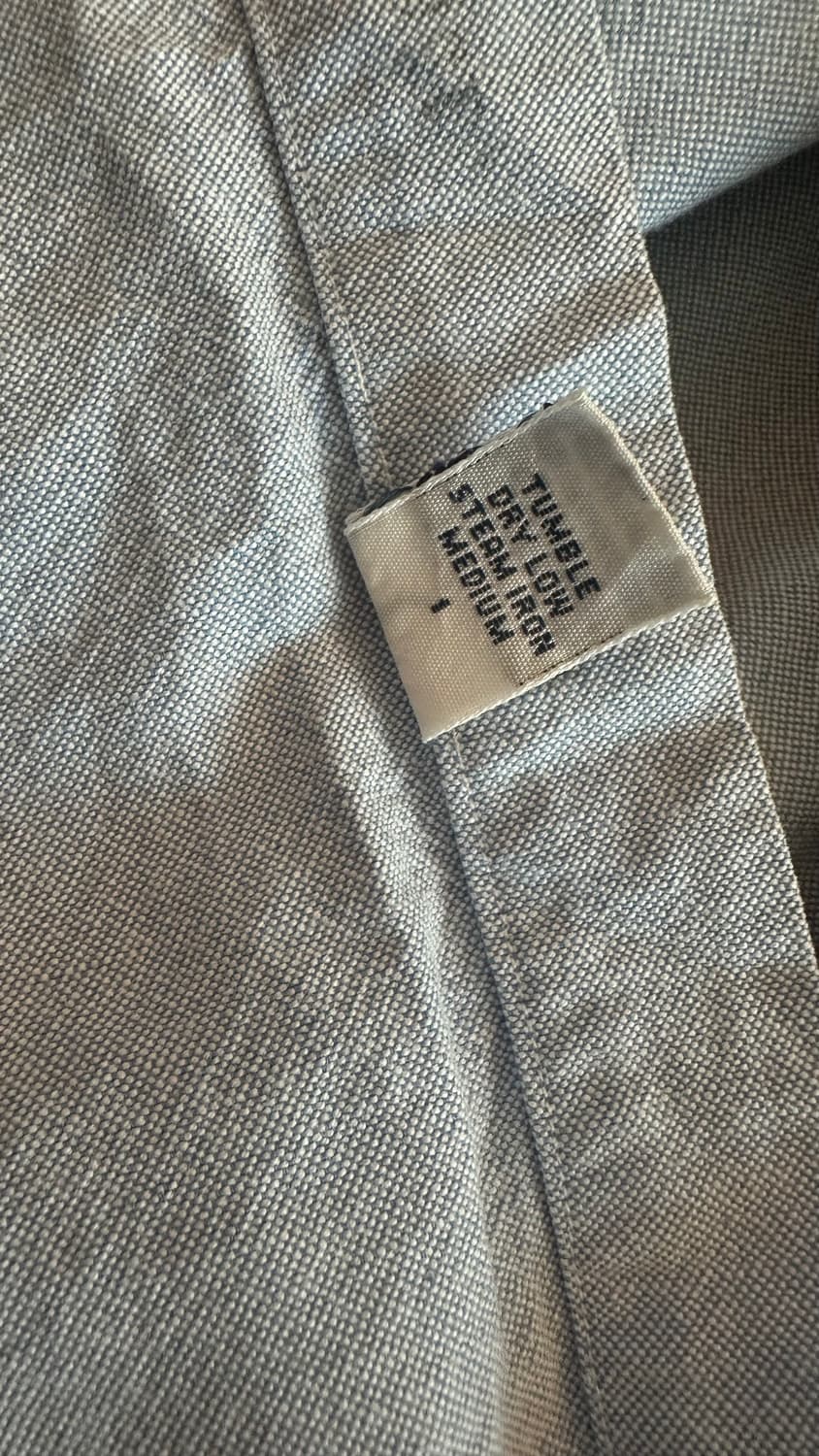 폴로 옥스퍼드 하늘색 청 셔츠 상품이미지8