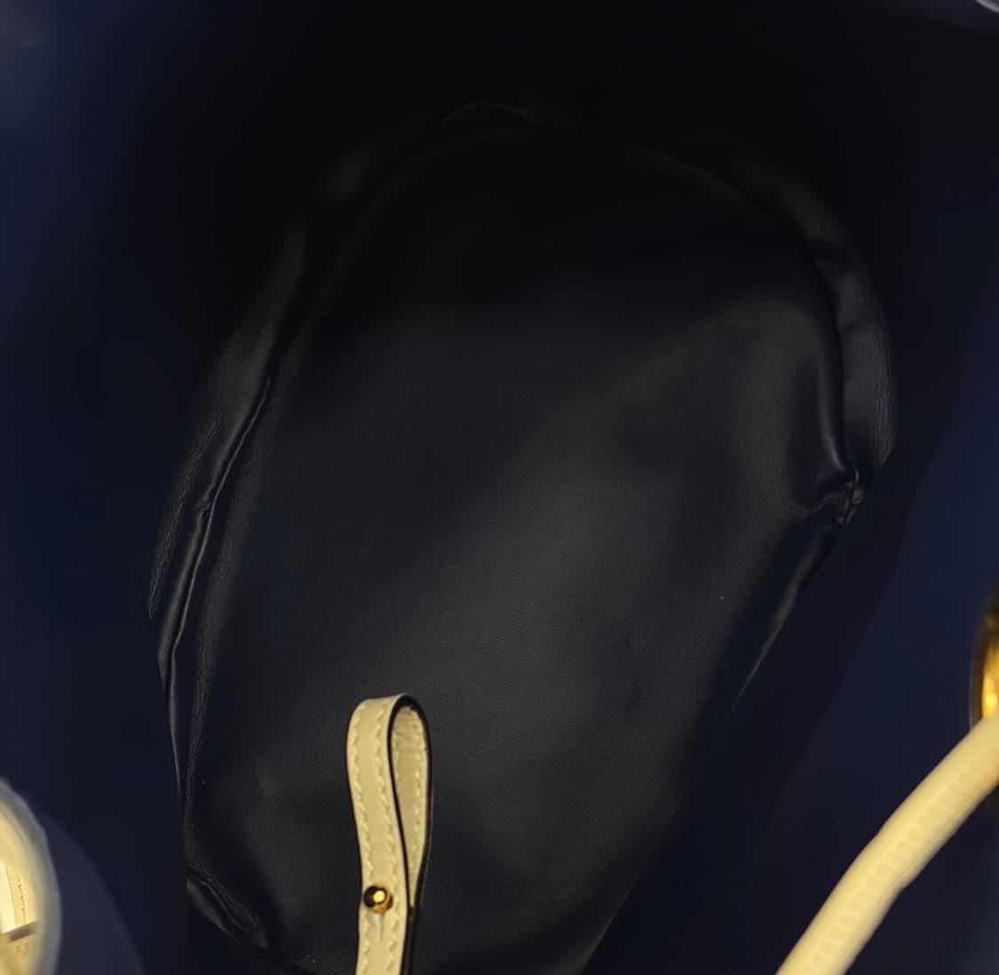 [OS] 마르니 이어링 컬러블록 투톤 레더 버킷백 숄더백 브라운 베이지 상품이미지10