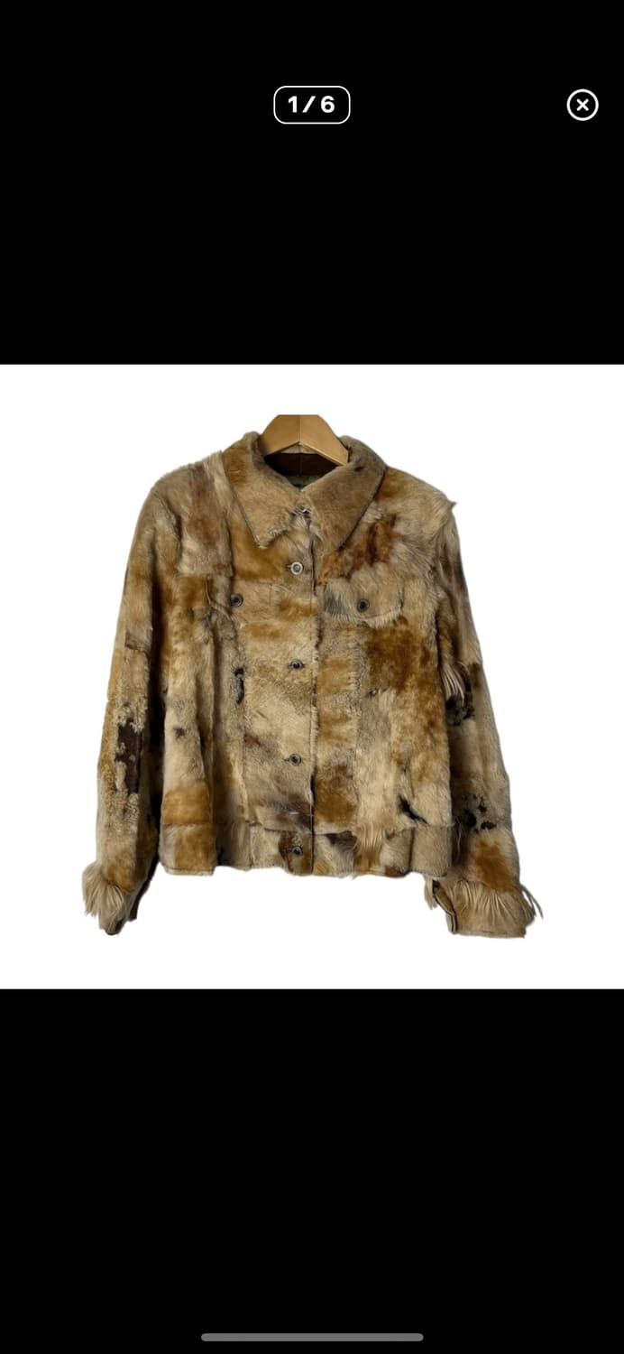 패치워크 송치 퍼 웨스턴 레더 자켓  상품이미지1