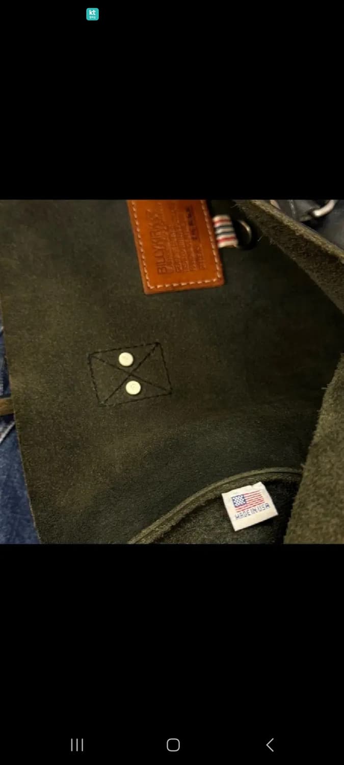 빌리커크 Bilikirk 블랙 레더 토트백 Made in USA 상품이미지6
