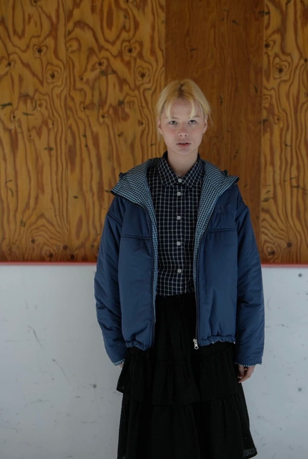 24FW 예디아카이브 리버시블 후드 패딩(navy) 상품이미지2