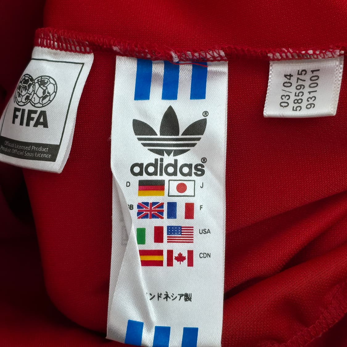 [S] 아디다스 스페인 레드 져지 상품이미지5
