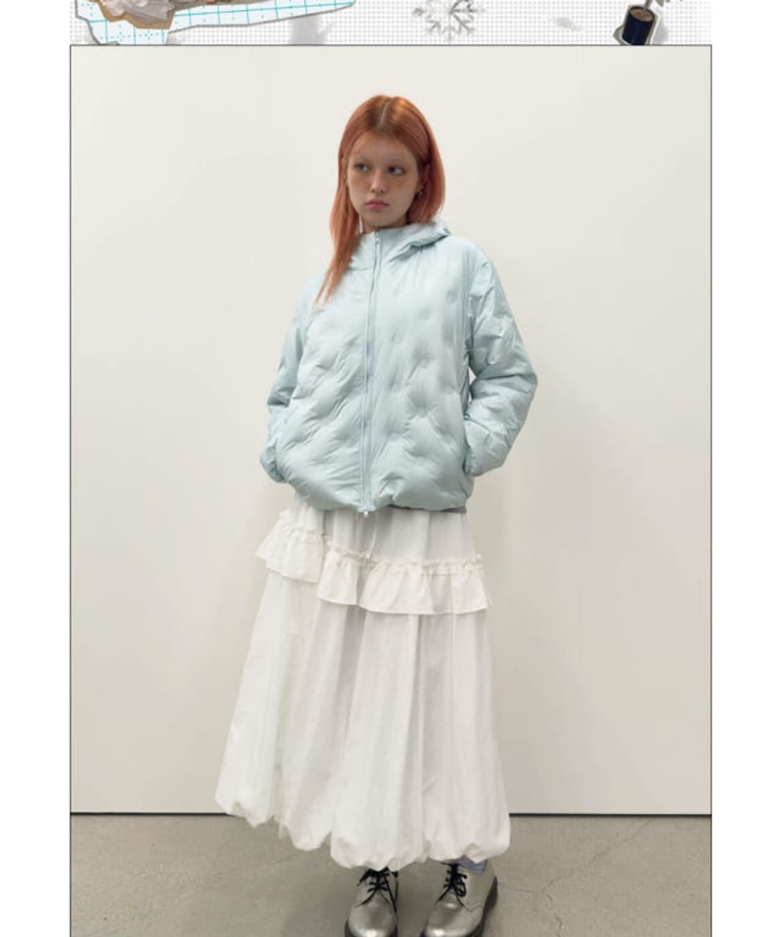 타입서비스 Bonded Dot Down Jacket [Blue]
 상품이미지3