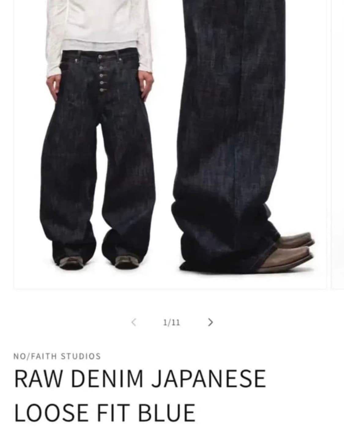 Nofaith studios RAW DENIM 상품이미지1