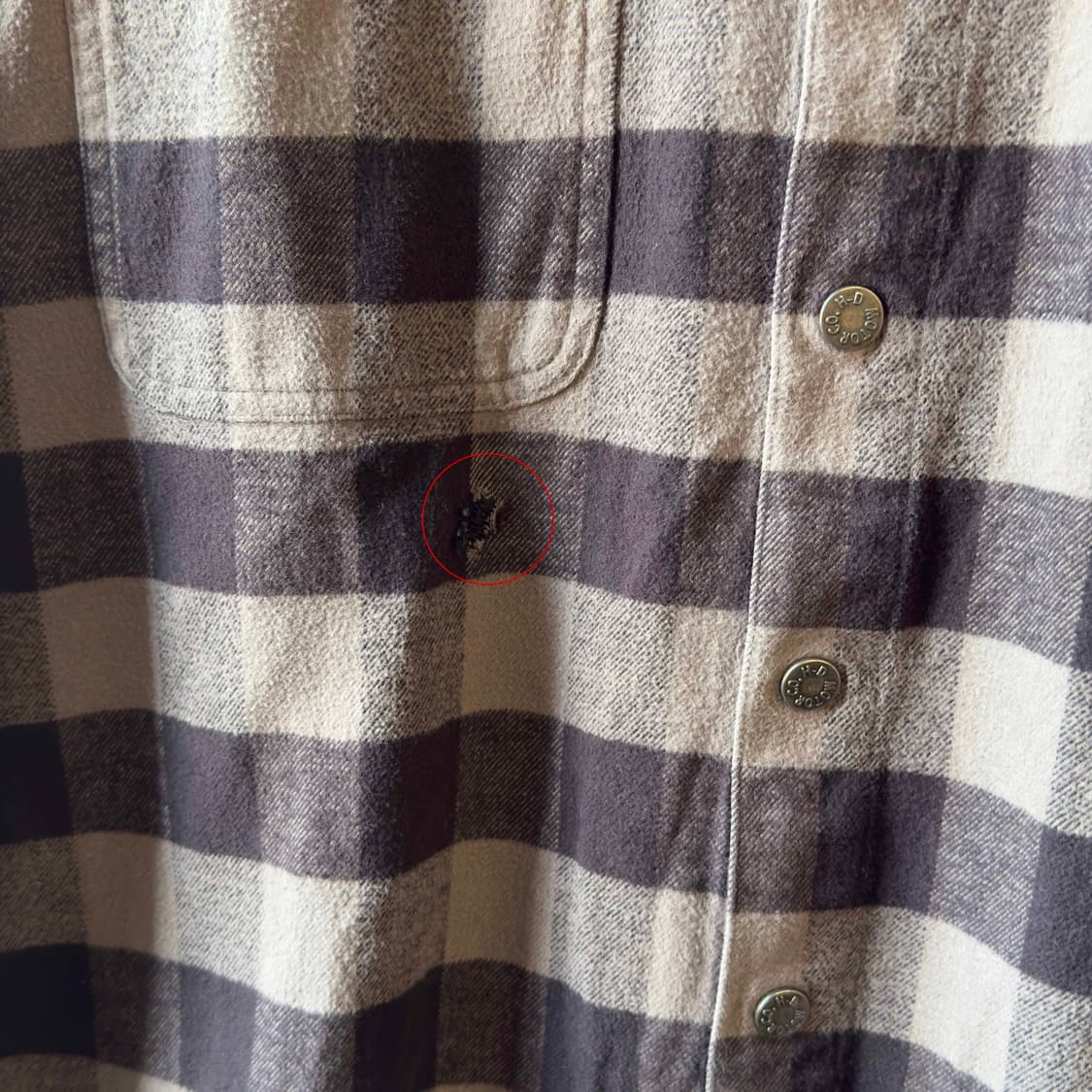 할리 데이비슨 긴팔 체크 셔츠 상품이미지3