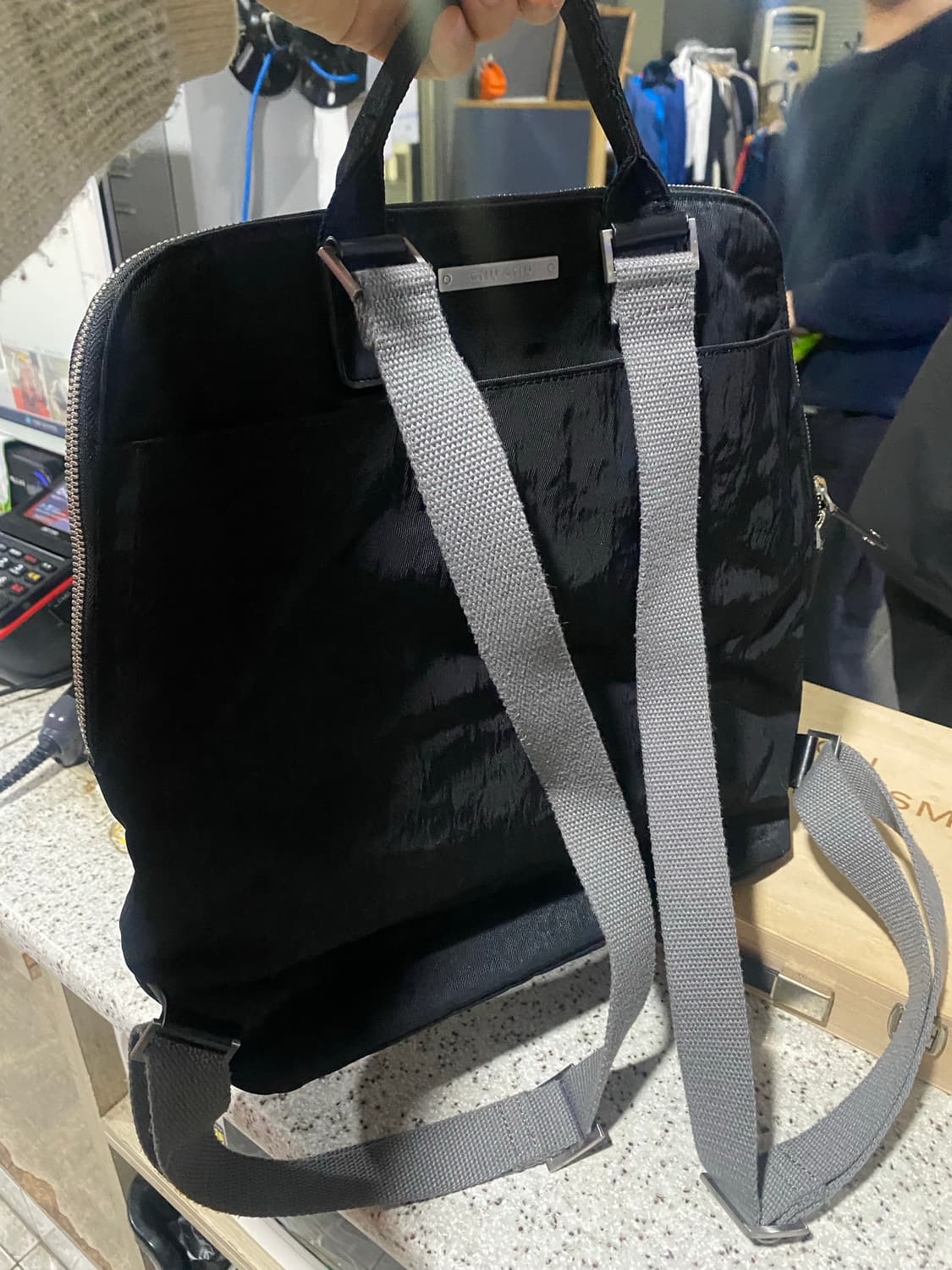 ANU ANU 블랙 백팩 상품이미지3