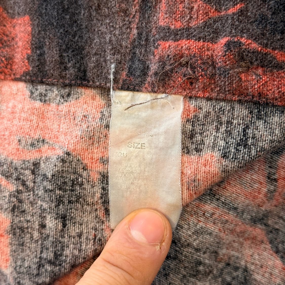 울리치 페루 에스닉 버팔로 패턴 셔츠 L XL 상품이미지7