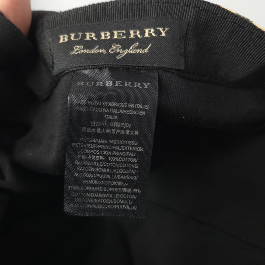 버버리 볼캡 모자  상품이미지8