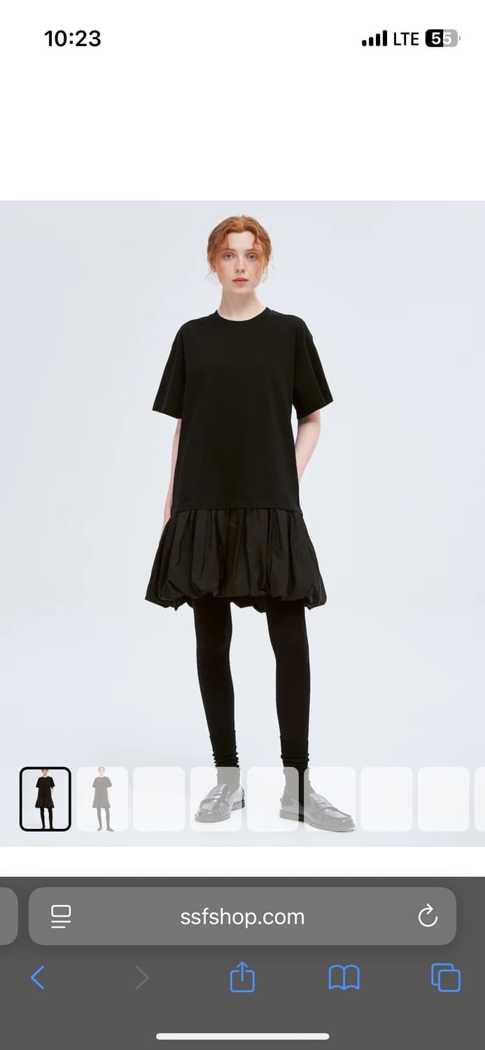 Sea ny 씨뉴욕 블랙 버블 드레스 상품이미지2
