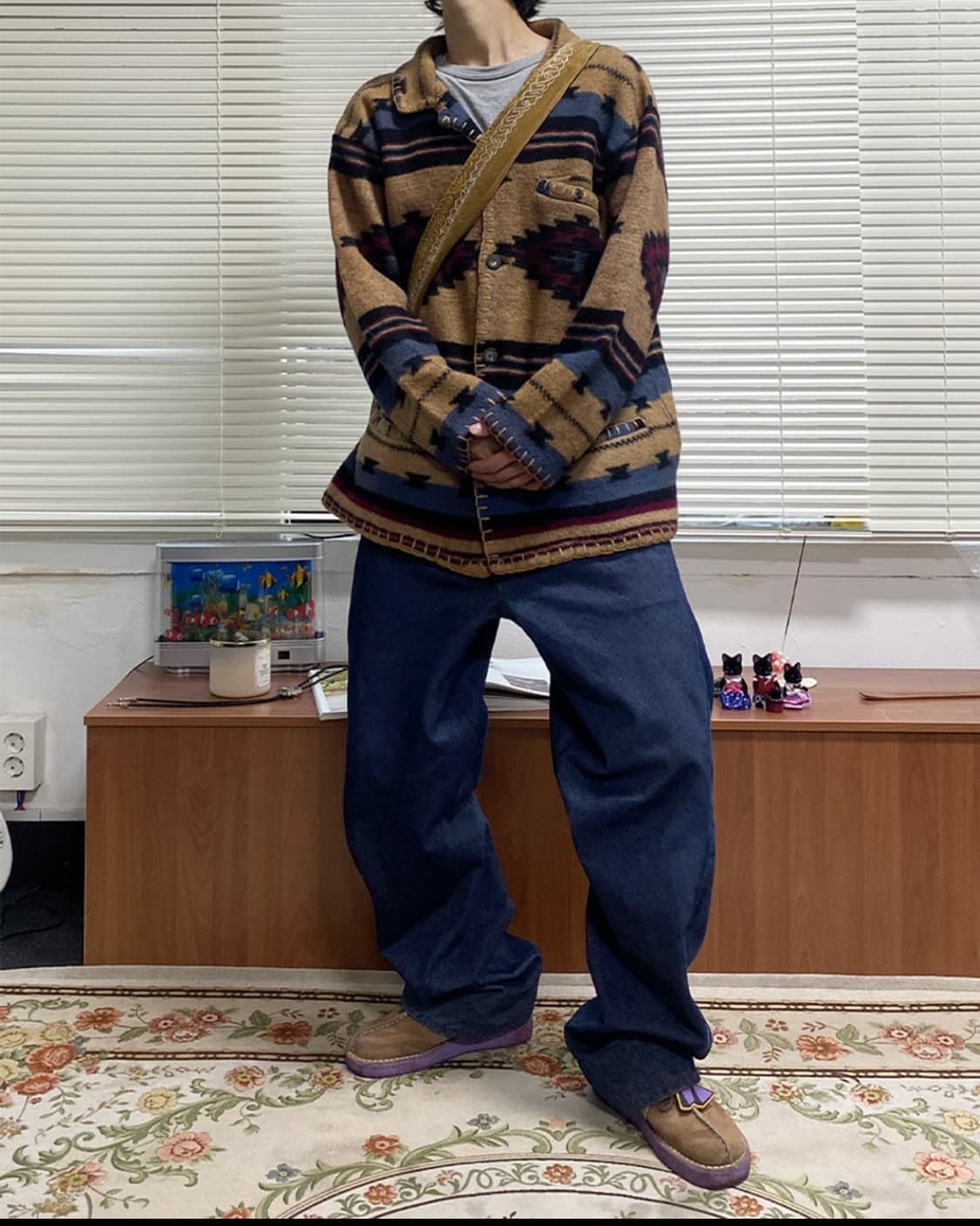 jpn 에스닉 나바호니트가디건 상품이미지2