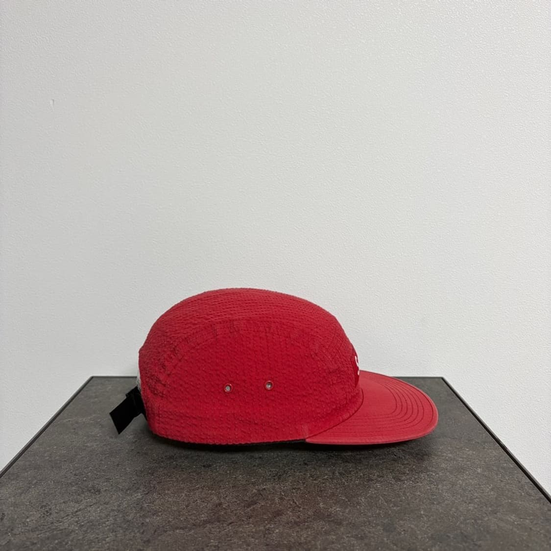 (OS) 슈프림 박스로고 캠프캡 모자 시어서커 워시드 레드 상품이미지3