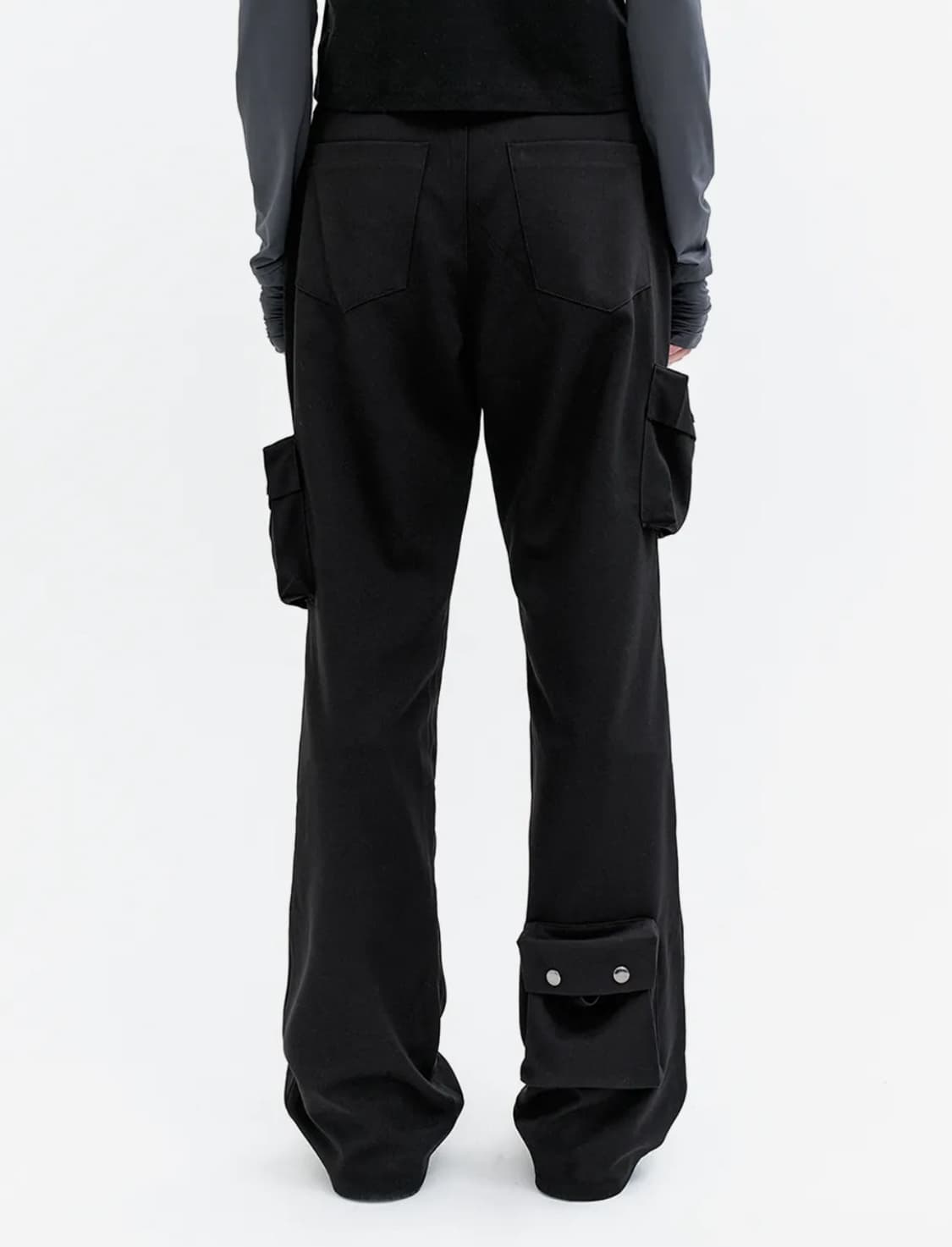 YEEL MULTI-POCKET BOOTS CUT PANTS BLACK 상품이미지3