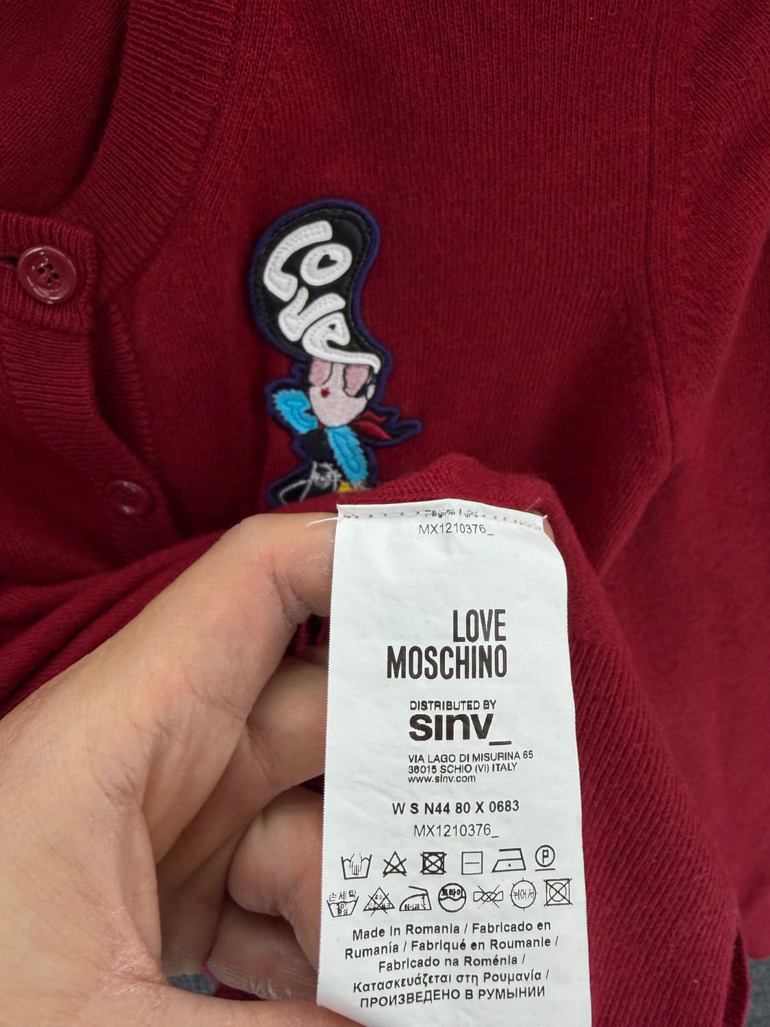 레더패치 울가디건 상품이미지7