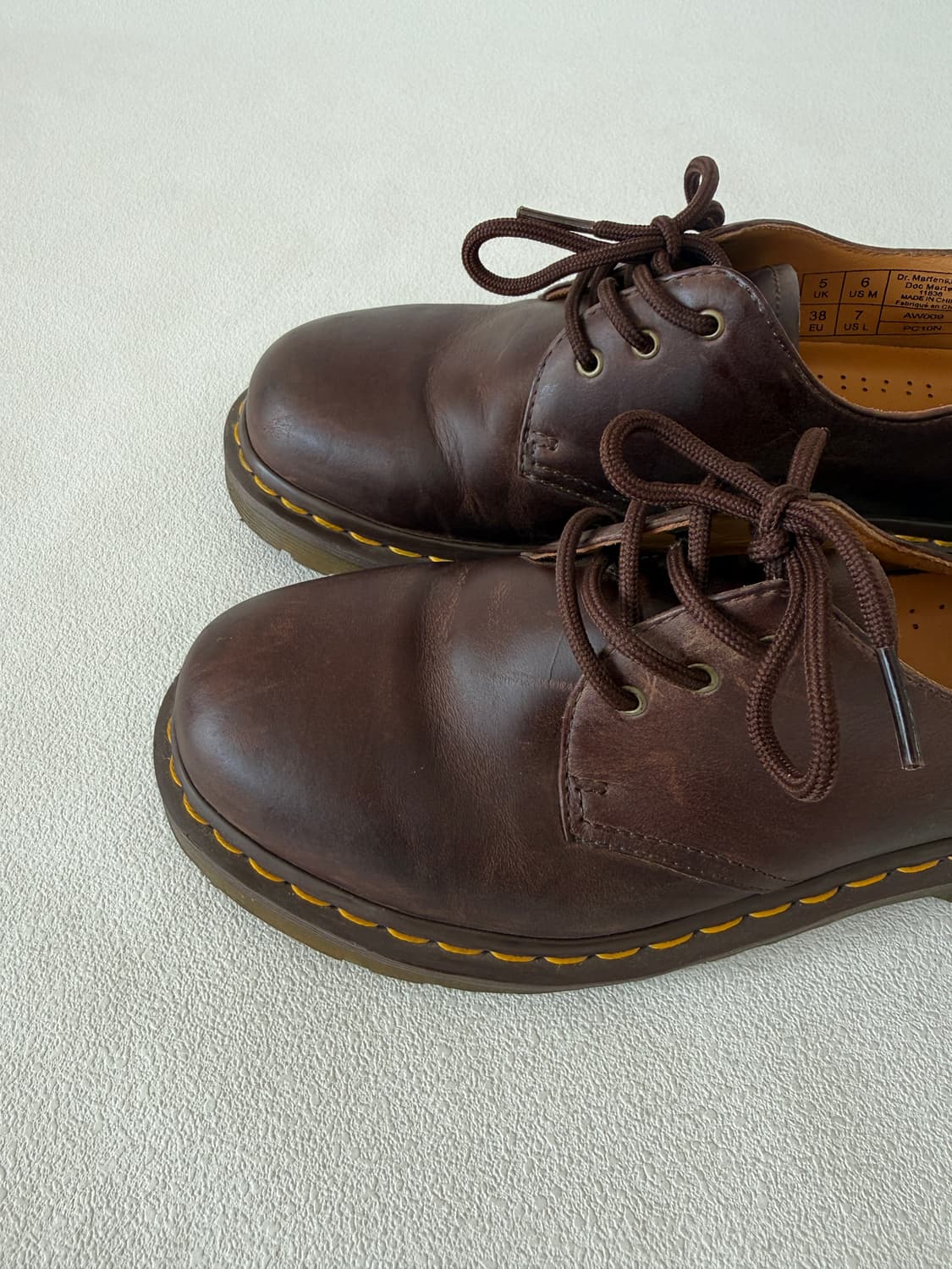[EU38]닥터마틴(Dr.Marten) 3홀 레더 브라운 상품이미지6