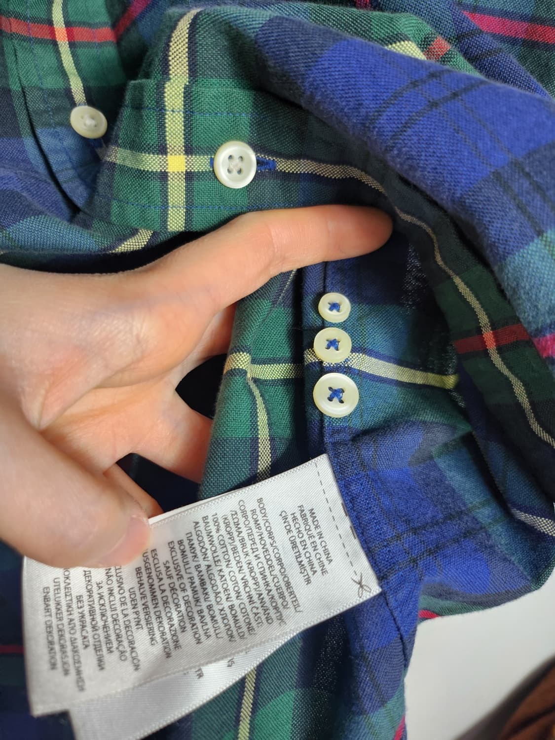 S 폴로 랄프로렌 타탄 체크 셔츠 상품이미지4