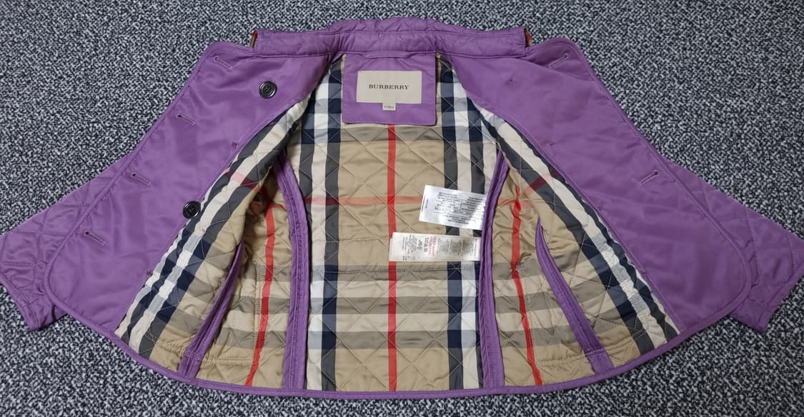 [무료배송][3Y/98cm]버버리 키즈 퀼팅 누빔 자켓 상품이미지5