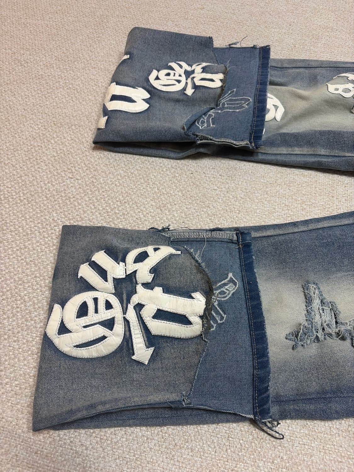 빈티지 패치 디테일 진 상품이미지4