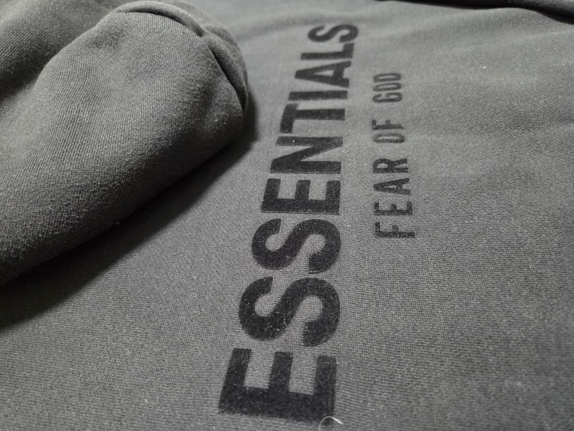 피오갓에센셜 플리스 후드 블랙 상품이미지4