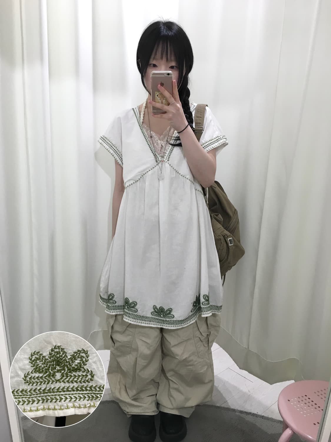 hagumi Embroidered dress 상품이미지1
