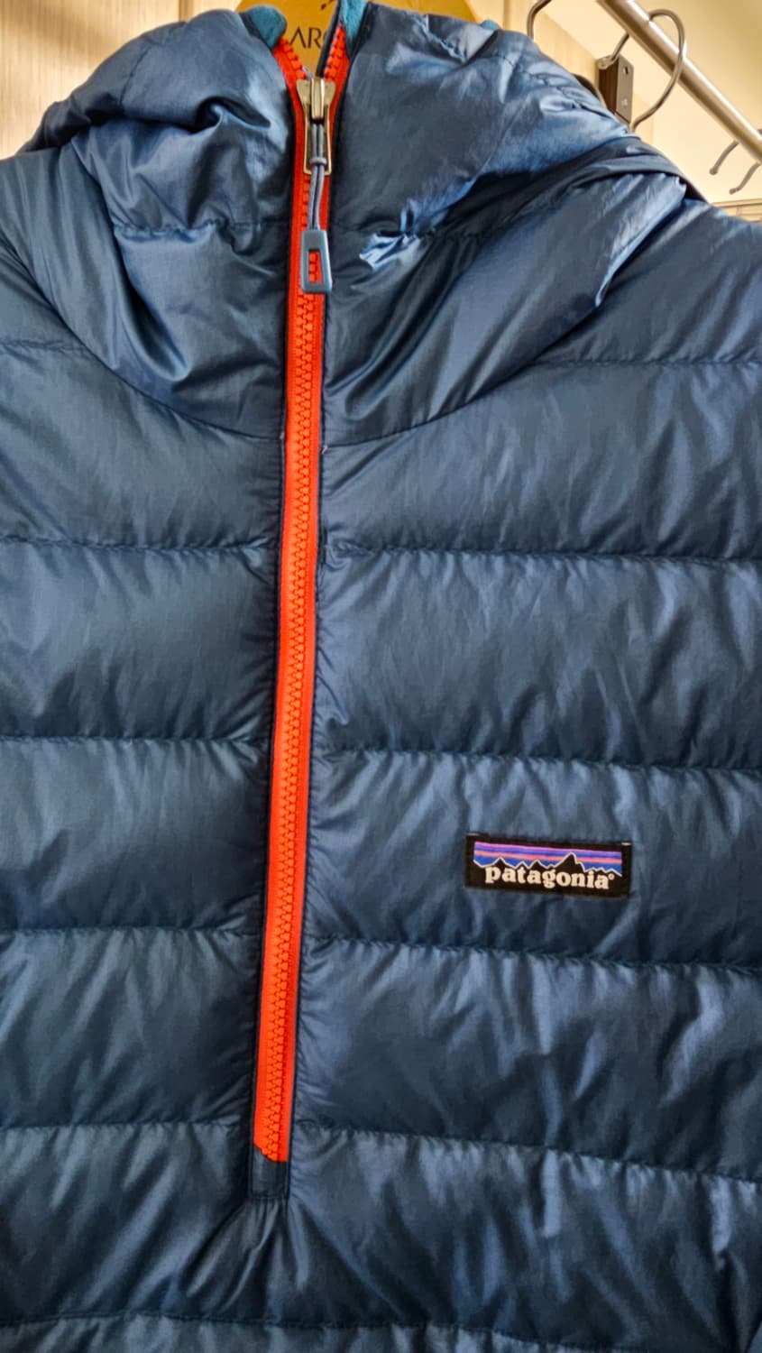파타고니아 다운스웨터 후디 풀오버 big sure blue s(95-98 상품이미지3
