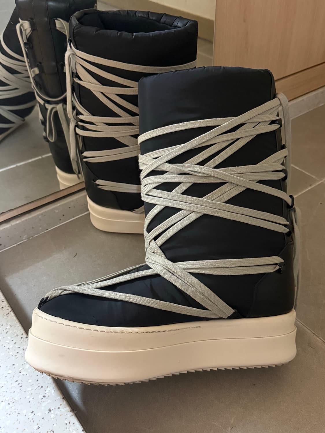 릭오웬스 몽클레어 빅락 부츠 42 복원완 상품이미지4