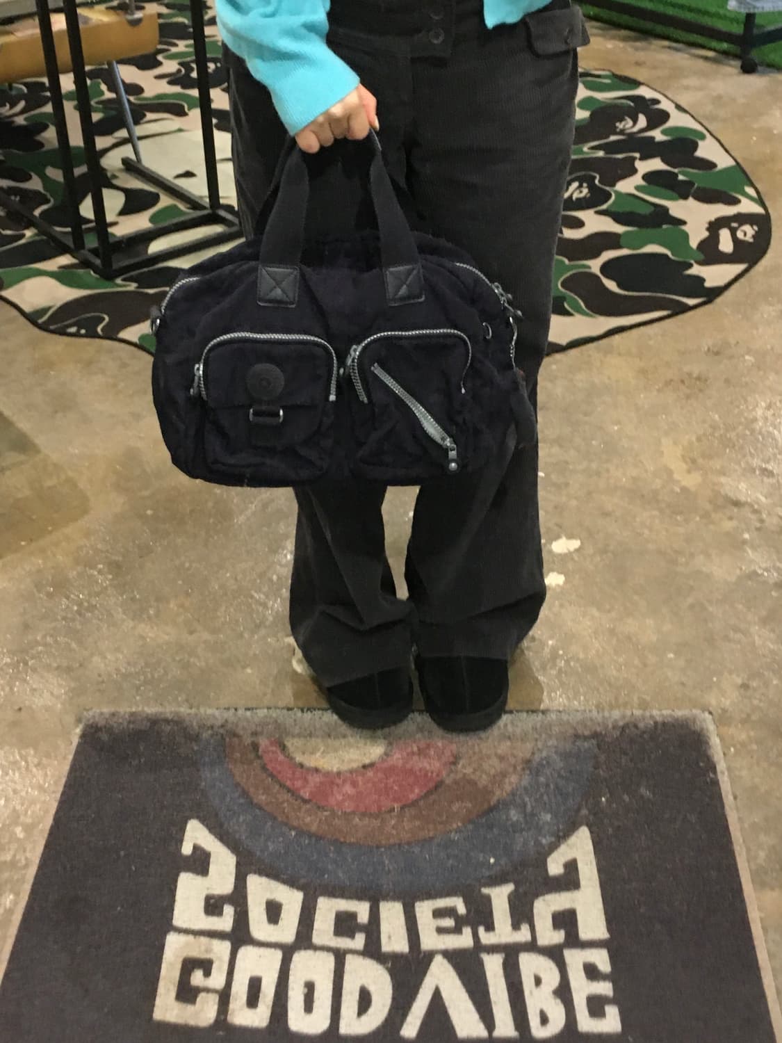 키플링 투포켓 미니백 네이비 상품이미지7