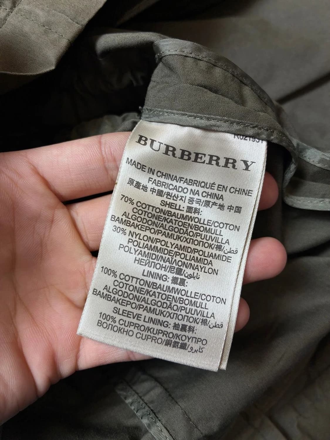 버버리 브릿 00's 밀리터리 야상 필드 자켓 PN9116 상품이미지9