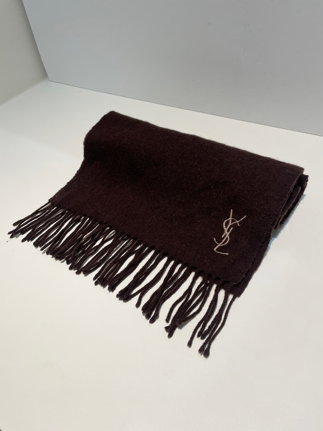 입생로랑 빅로고 울 목도리 A1433 상품이미지5