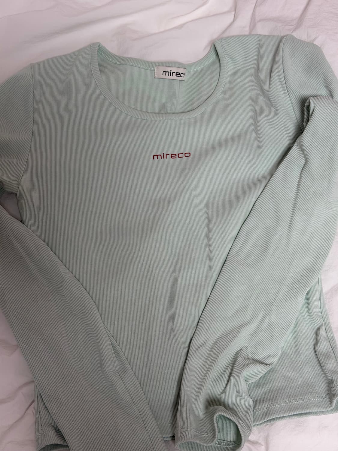 미레코 mini logo t-shirt mint 상품이미지2