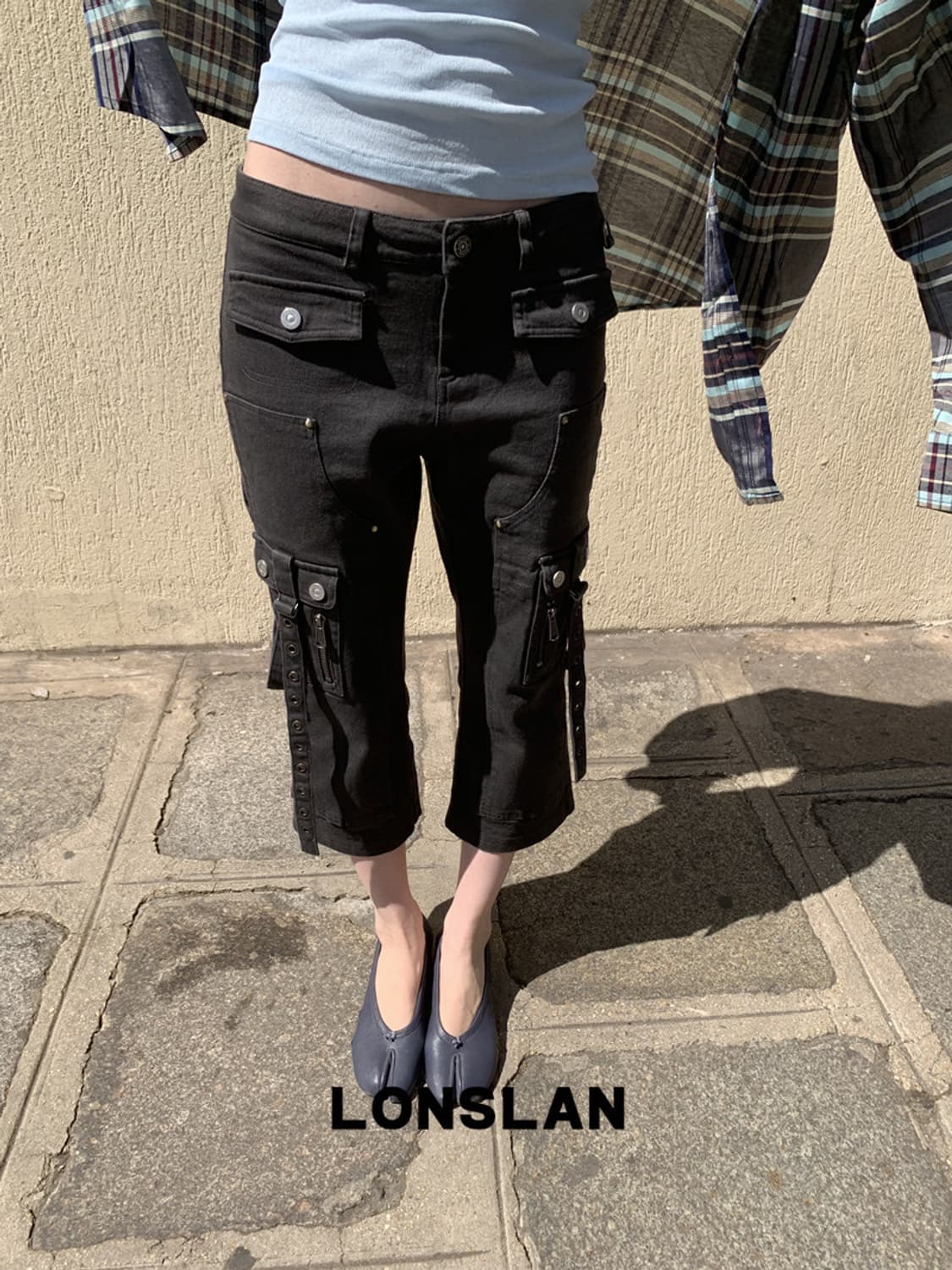 Lonslan 카고 카프리팬츠 (베이컨트아카이브,샵페어리깔) 상품이미지1
