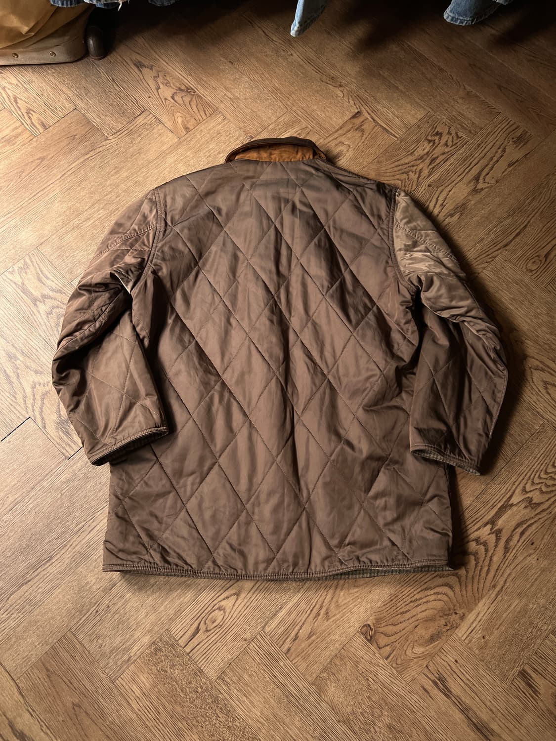 [M]USA 빈티지 베이지 하운드투스 체크 리버시블 자켓 상품이미지7