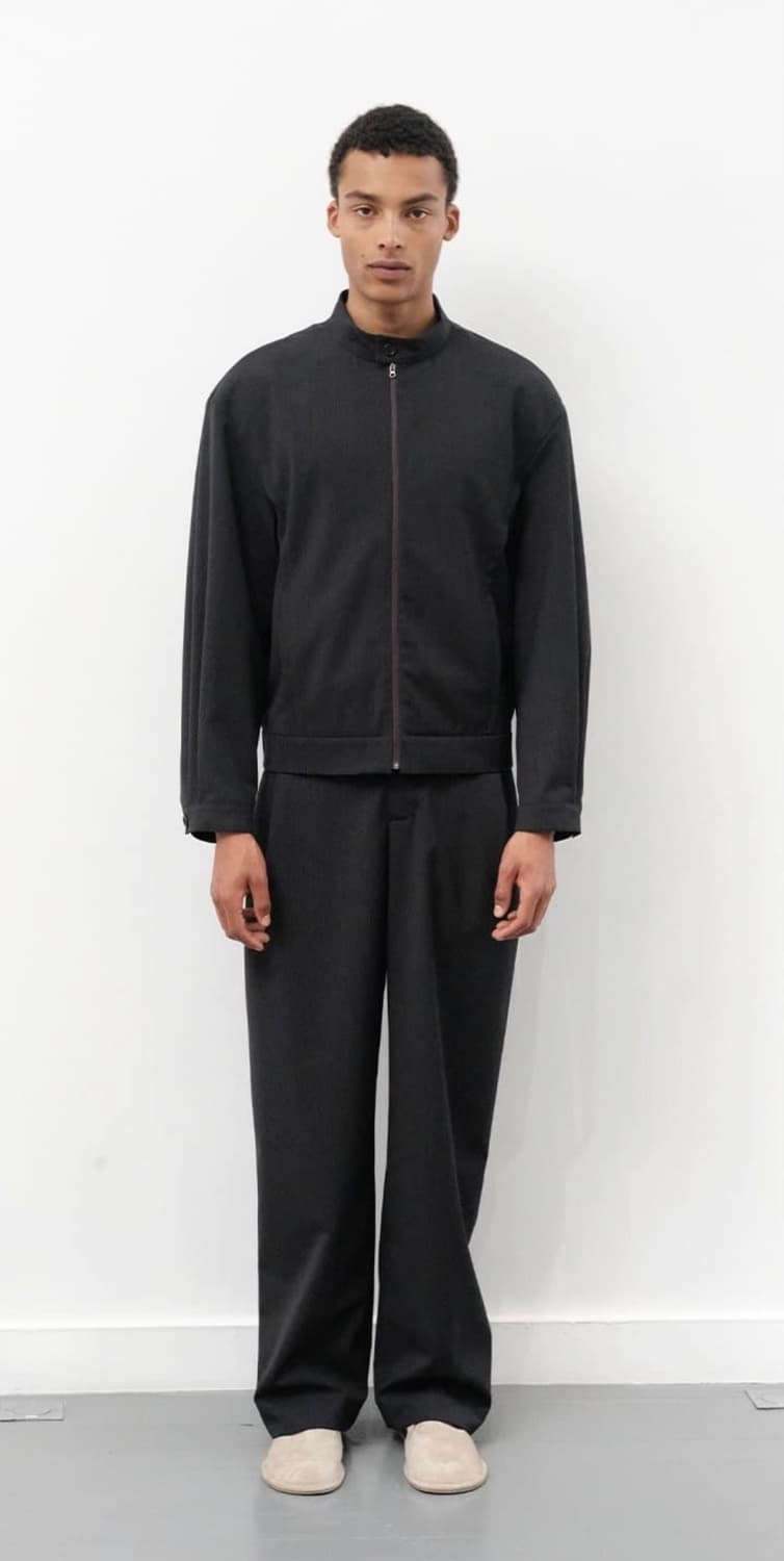 아모멘토 스트라이프 집업 점퍼 상품이미지2