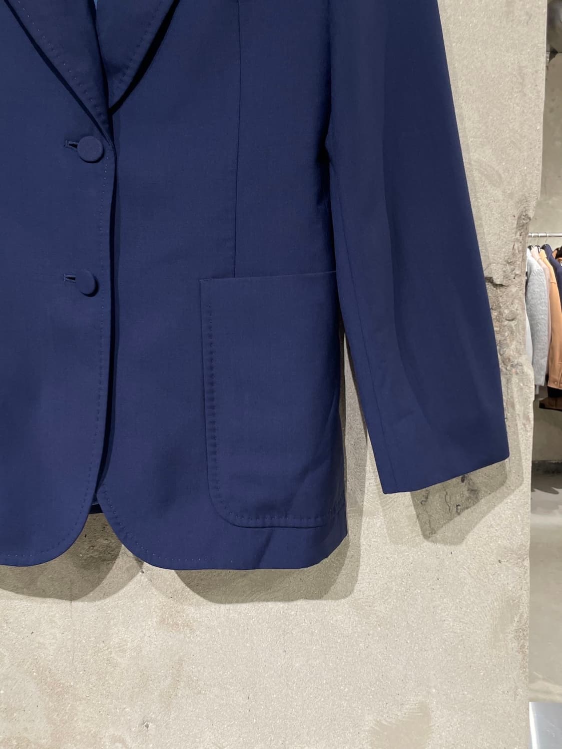 구찌 네이비 패치 포켓 2B 울 블레이저 상품이미지5