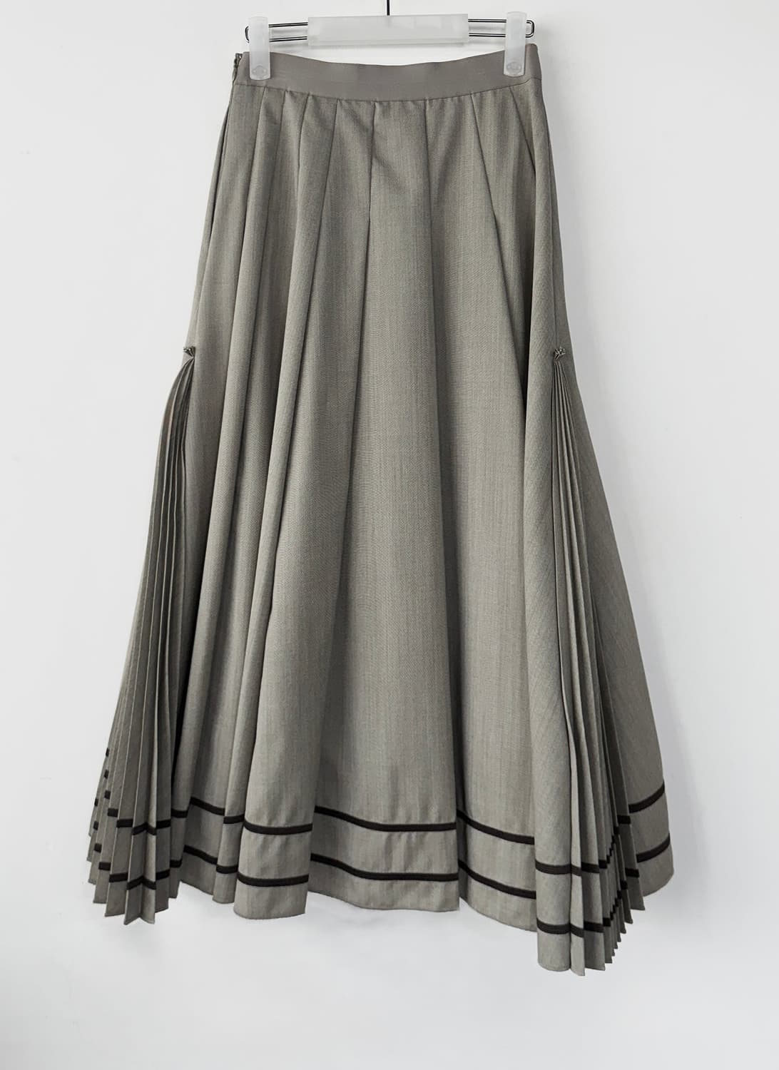 타임 23 컬러라인 플리츠 스커트 상품이미지5