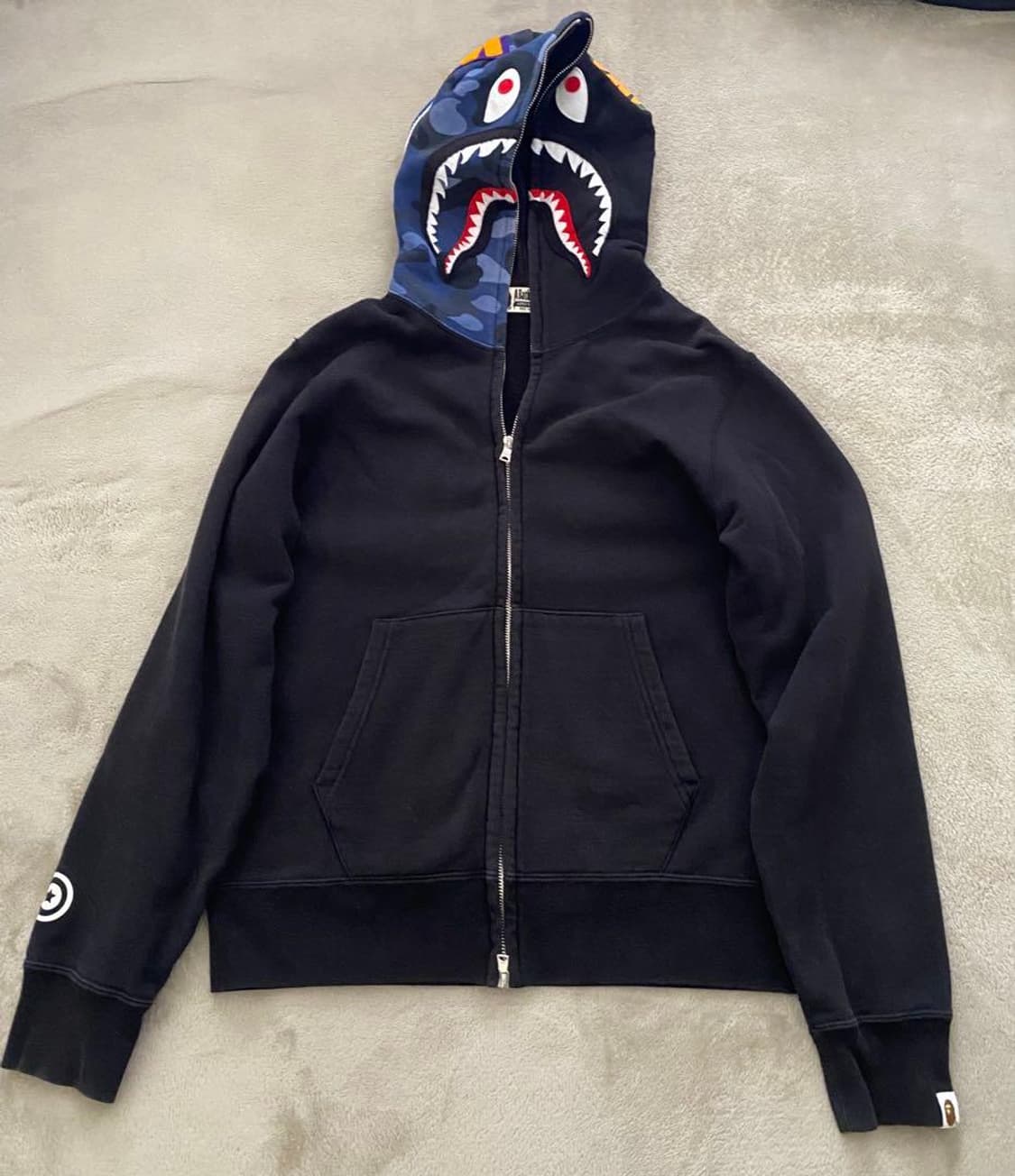 베이프 하프 카모 샤크 후드집업 상품이미지1