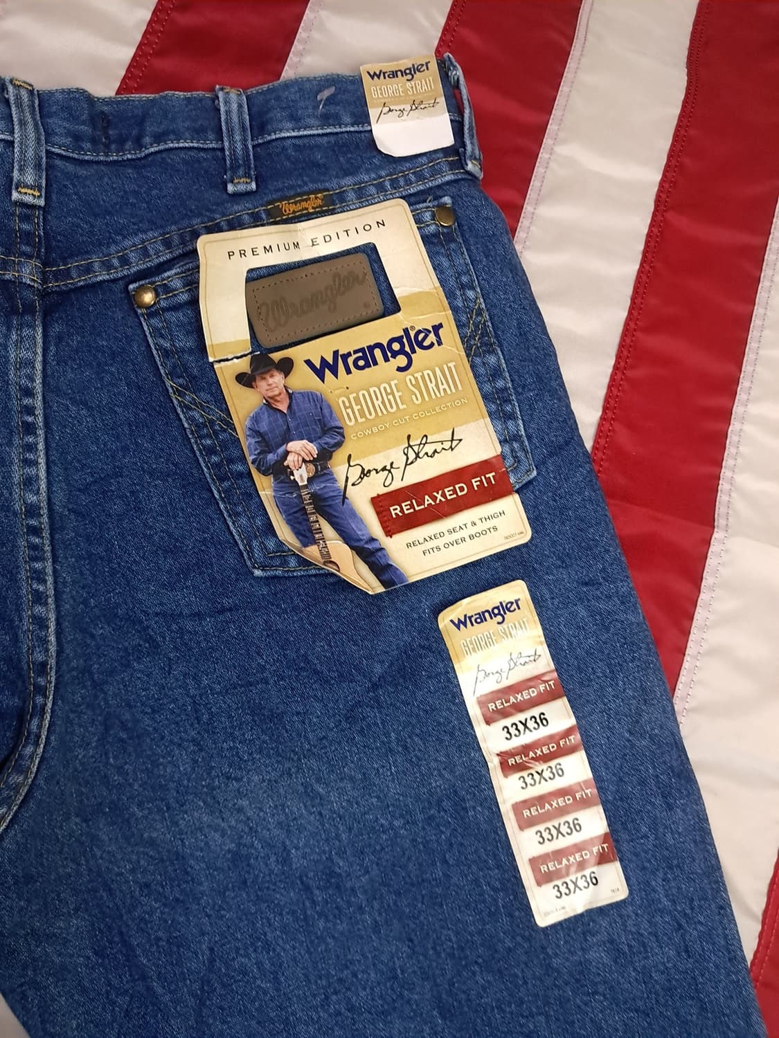 택새제품 오리지날 Wrangler 랭글러 릴렉스드 핏 데님진 상품이미지4