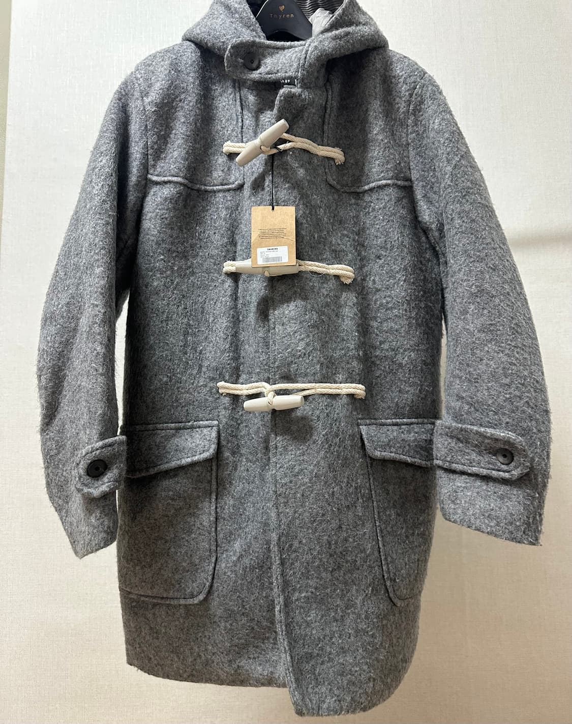 (새상품) 택있는 누빔 그레이 코트 상품이미지2