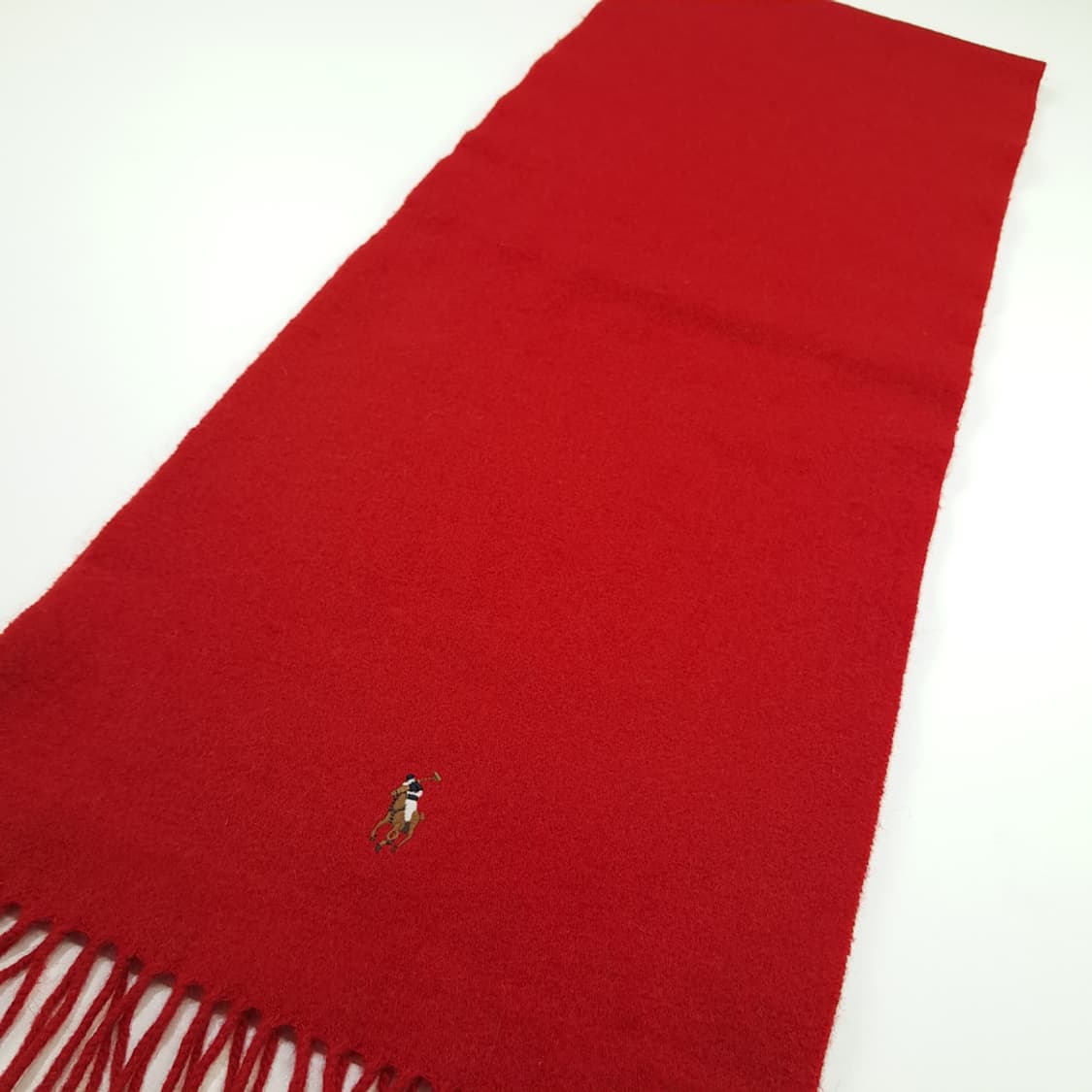 MX252 폴로 랄프로렌 레드 램스울 목도리 머플러 상품이미지2