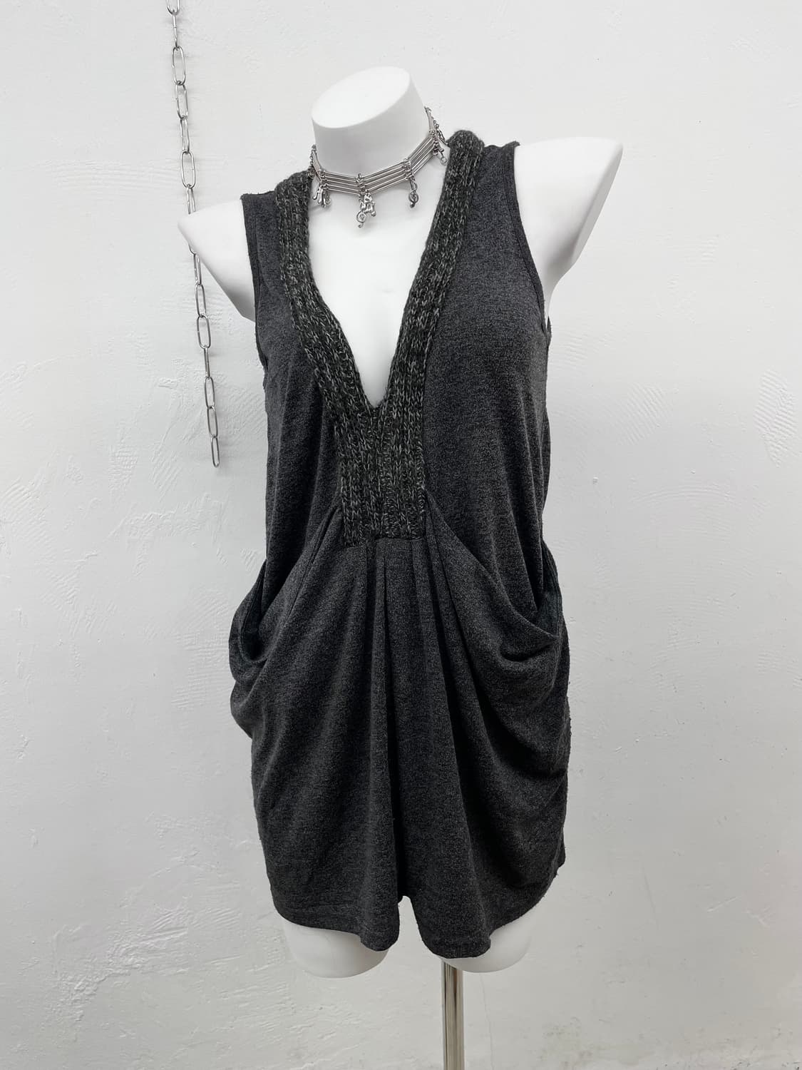 아방가르드 드레이프 셔링 원피스 상품이미지4