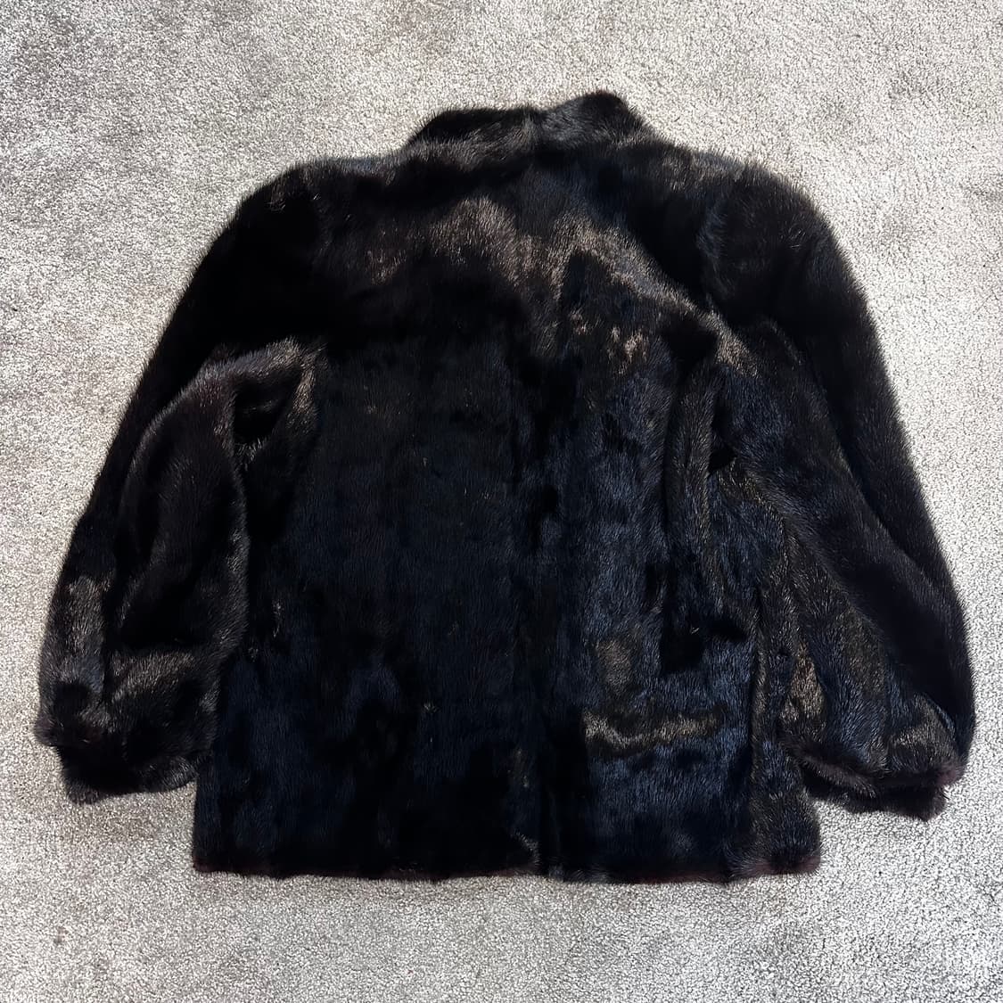 빈티지 블랙 사가밍크 코트 퍼자켓L 상품이미지6