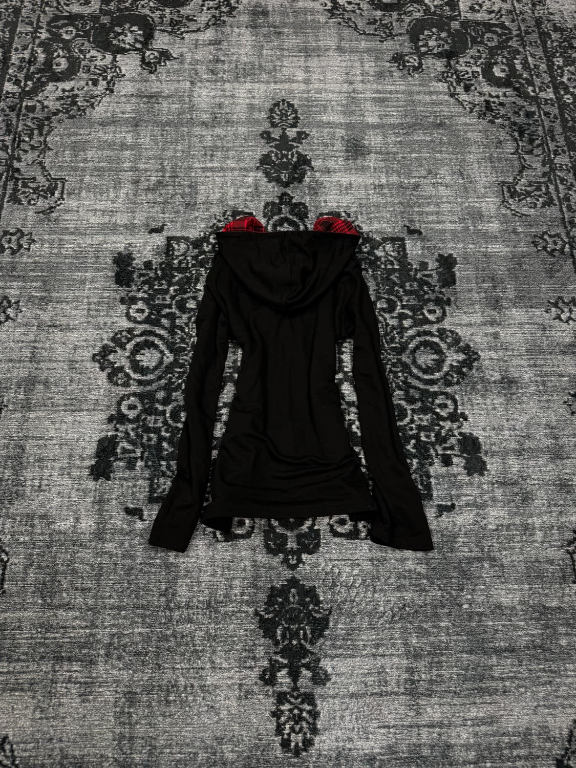 Beaumere 00s skull printing pendant hood 상품이미지6