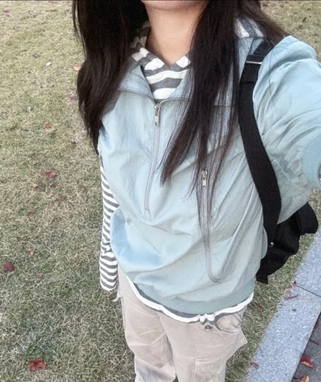 썬러브 Cloud S/S Half Zip Pullover Blue 상품이미지2