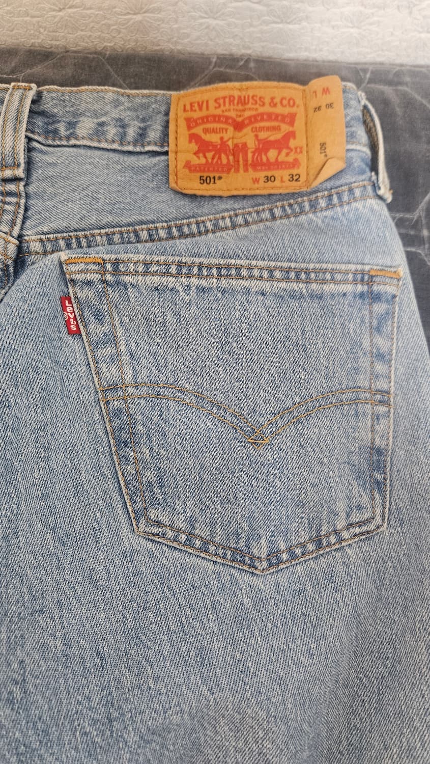 리바이스 501 연청 30x32 상품이미지3