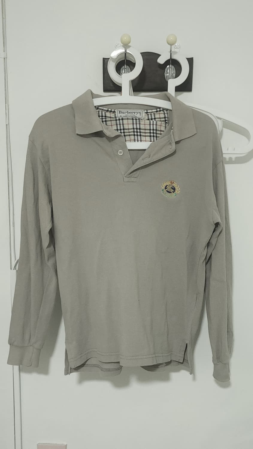 영국 버버리 베이지 긴팔티 S 상품이미지1