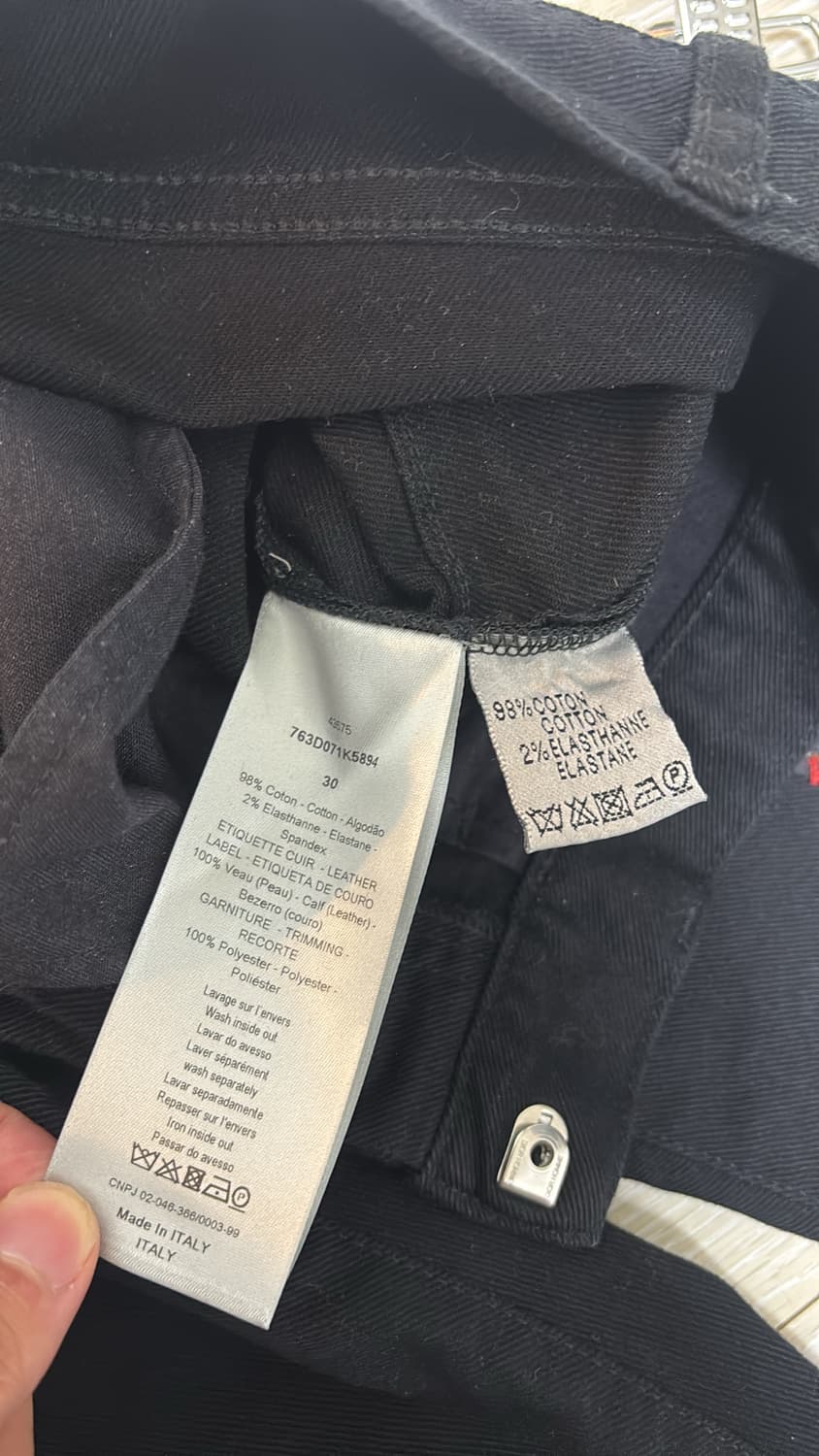 디올옴므 토루카메이 패치 데님진 30사이즈 상품이미지4