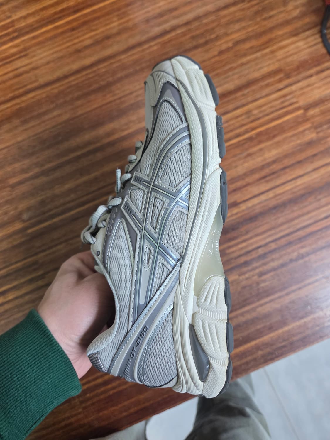 아식스 gt 2160 오이스터 그레이 카본 240 상품이미지7