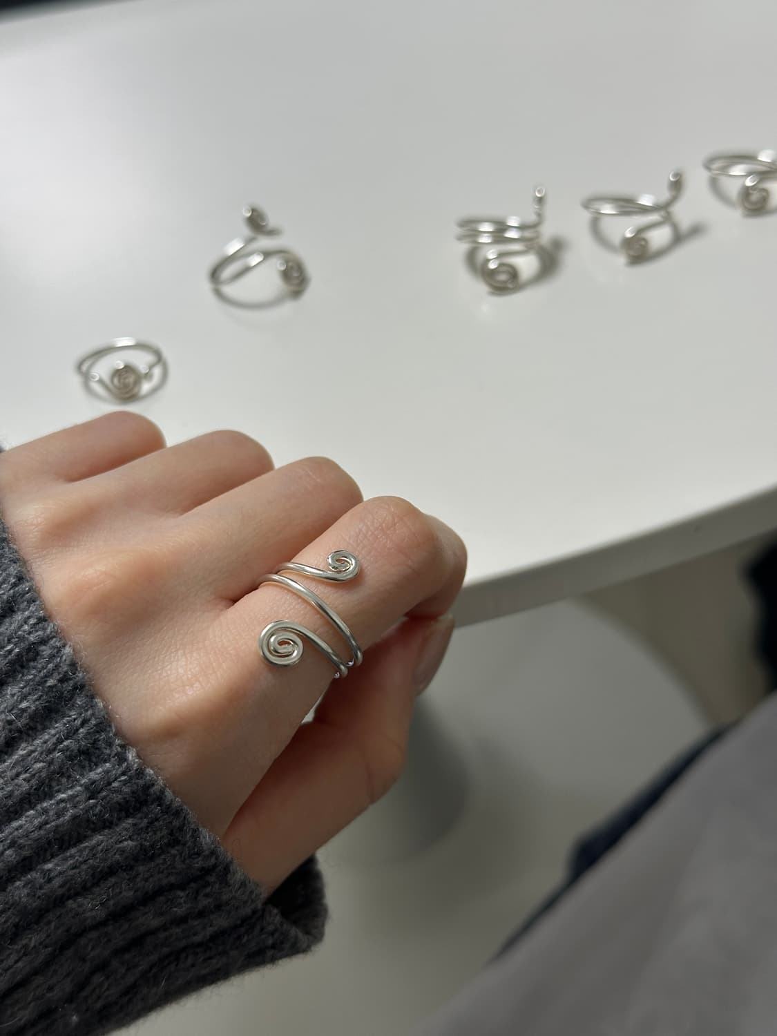 에스닉 보헤미안 핸드메이드 실버링 (Silver925) 상품이미지3