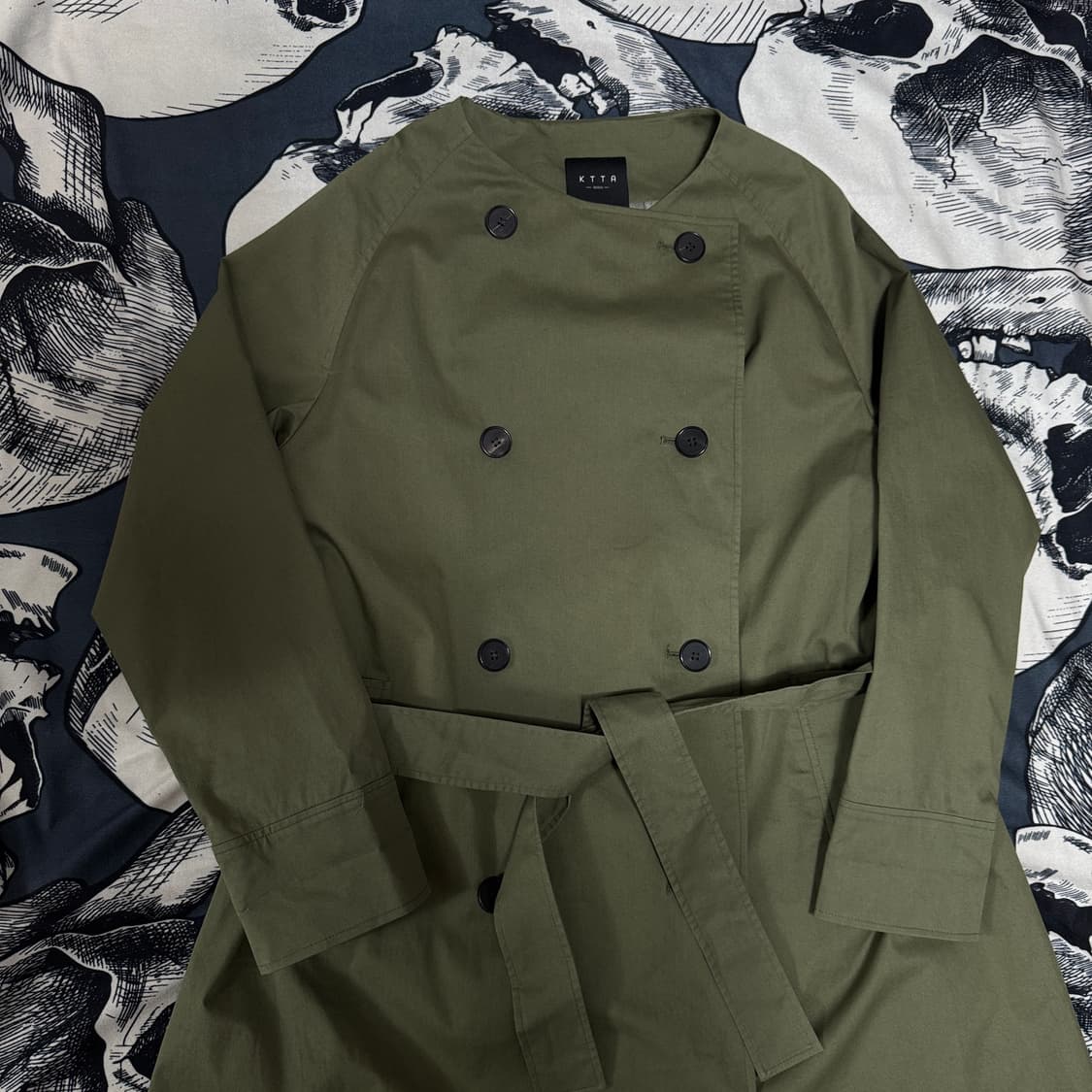 KTTA 서울 노카라 트렌치코트 프리사이즈  상품이미지6