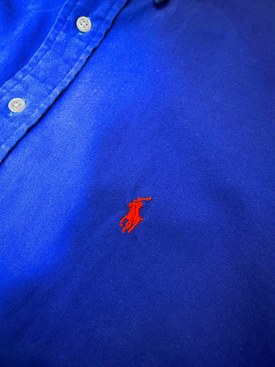 폴로 랄프로렌 로얄블루 XL 긴팔 셔츠 (made in canada) 상품이미지3
